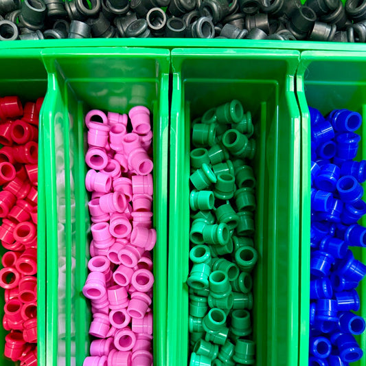 Rubber Grommet - Cone Style - Assorted Colors & Sizes  [GROM-CONE]