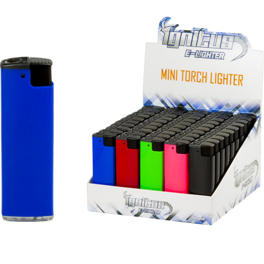 Mini Single-Flame Torch Lighters - Assorted Colors ***Will Call/Delivery*** [T-IGN-M50]