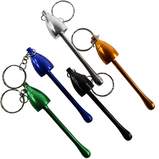 3.5" Mushroom Keychain Pipe - Assorted Colors [HP-M-KEY-3]
