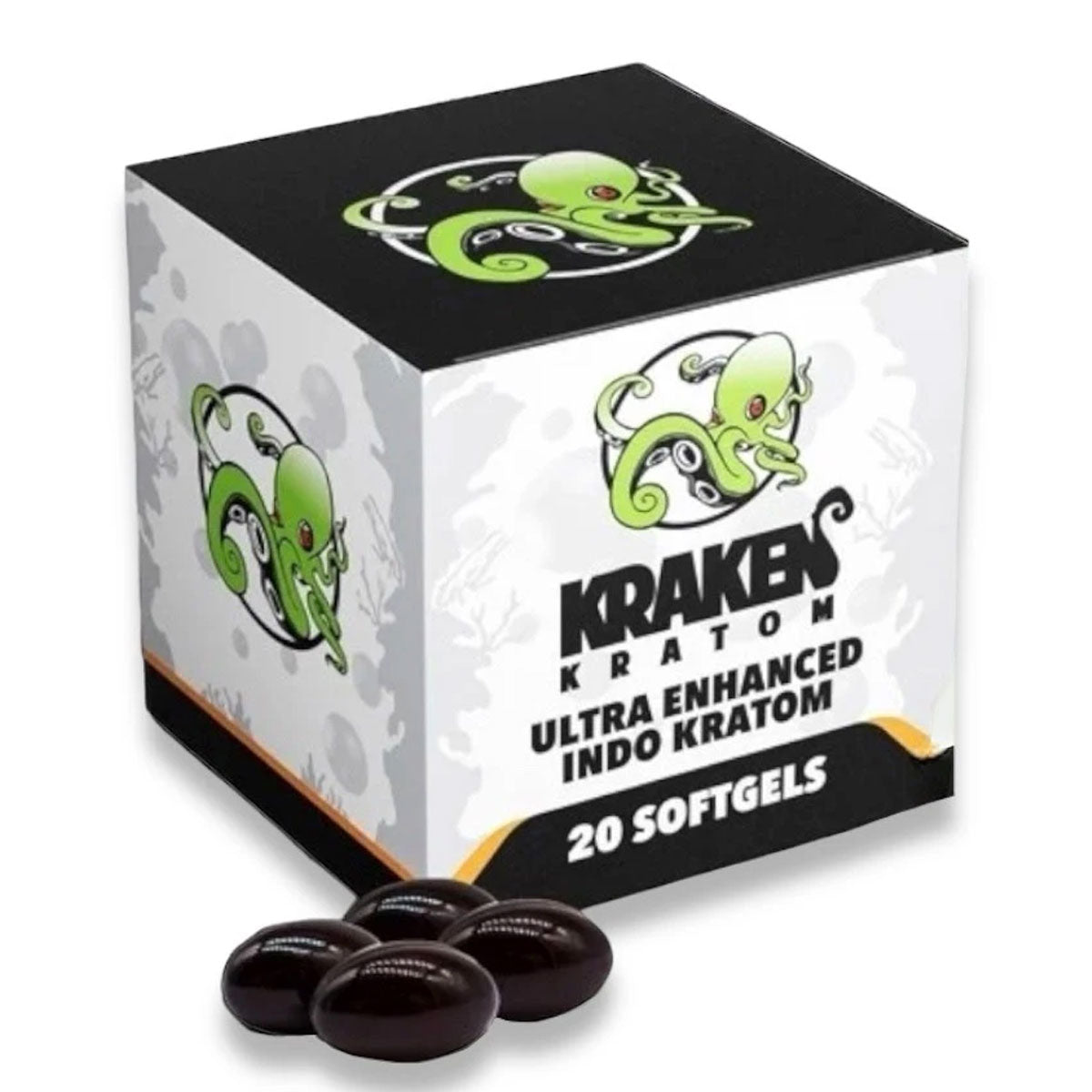 Kraken Ultra Enhanced Indo Soft Gels - 650mg - 20ct Jar ($74.99 MSRP) - [K-KR-UE]
