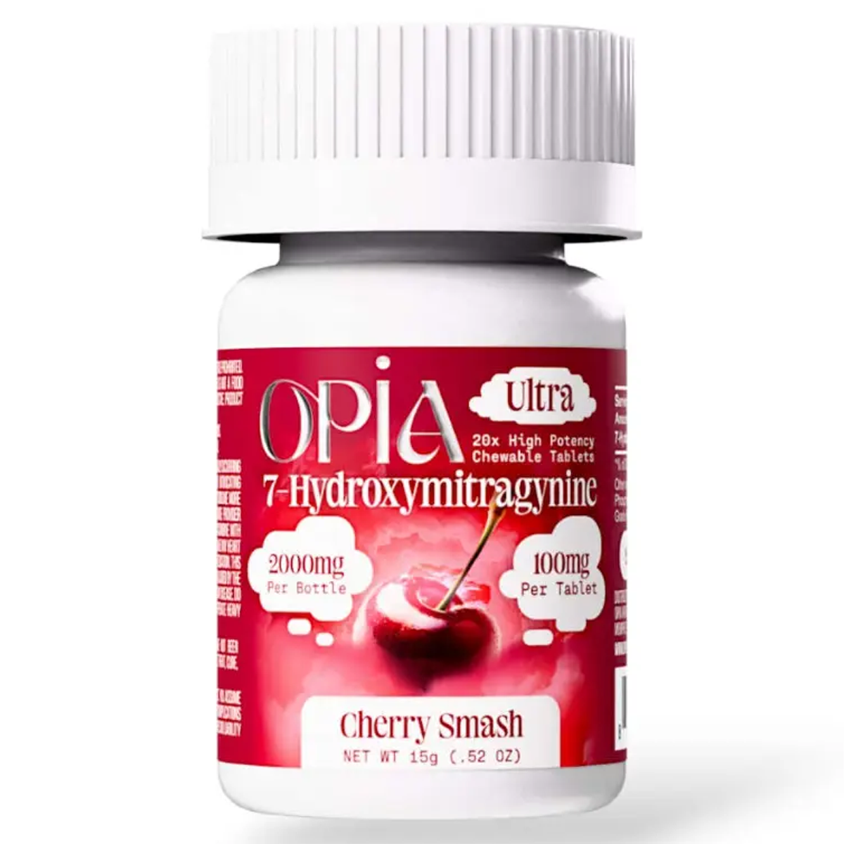 NEW *2,000mg Bottle* Opia Ultra 100mg 7-OH Tabs - 20 Ct - 4 Flavors [K-OPIA-100B]