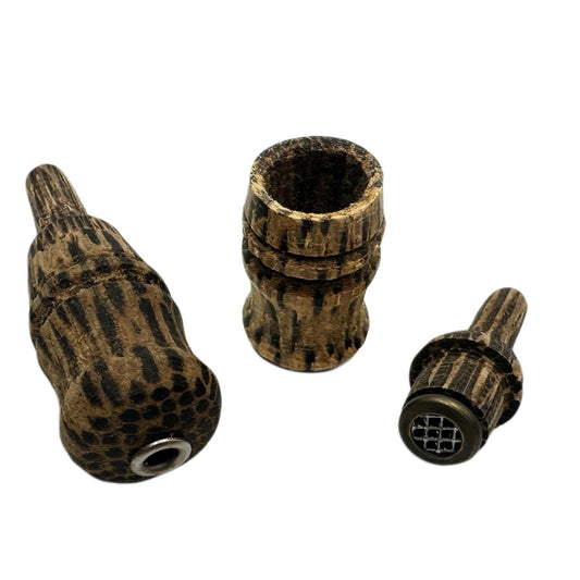 2.75" Wooden Amazonian Palm Tree Take-A-Smoke Style Pipe [HP-W-I-TAS-2]