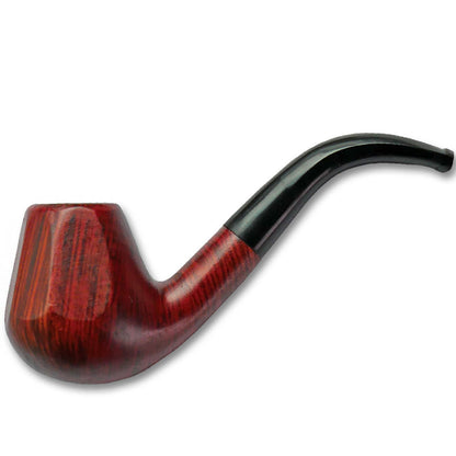 5.25" Wooden Traditional Pipe w/ Gift Box & Drawstring Pouch [HP-W-B-39]