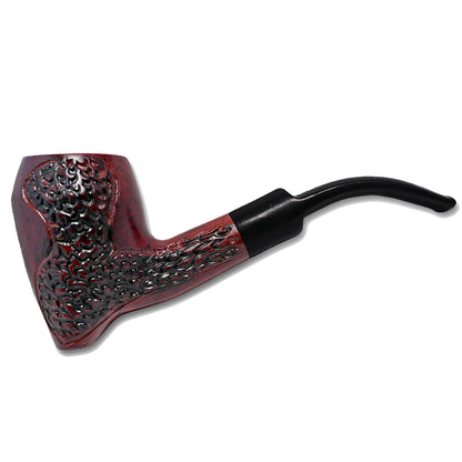 5.5" Wooden Traditional Pipe w/ Gift Box & Drawstring Pouch [HP-W-B-40]