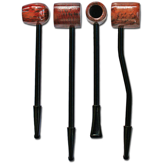 4.75”-5.5” Wooden Hand Pipe - Assorted Styles [HP-W-I-24]