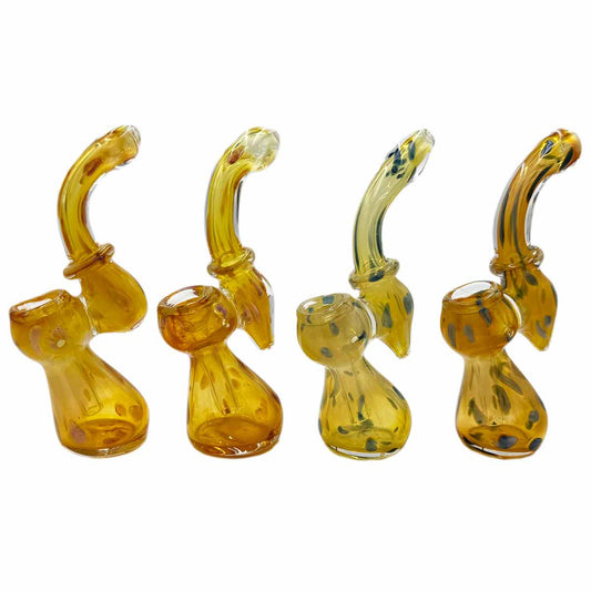 4.75"- 5.75" Fumed Glass Sherlock Bubbler [BUB-G-M11]