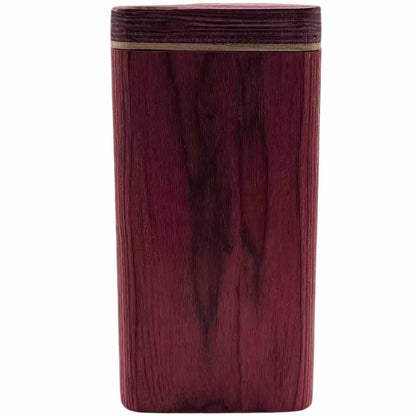 4" Wood Dugout w/ Swivel Lid - Red [TT-201R]