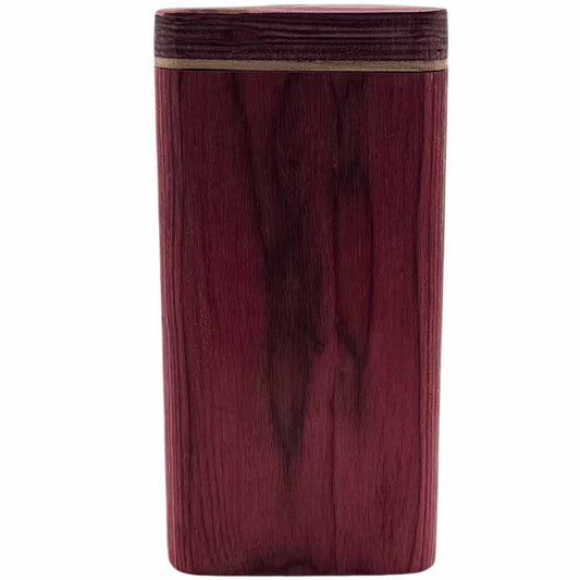 4" Wood Dugout w/ Swivel Lid - Red [TT-201R]