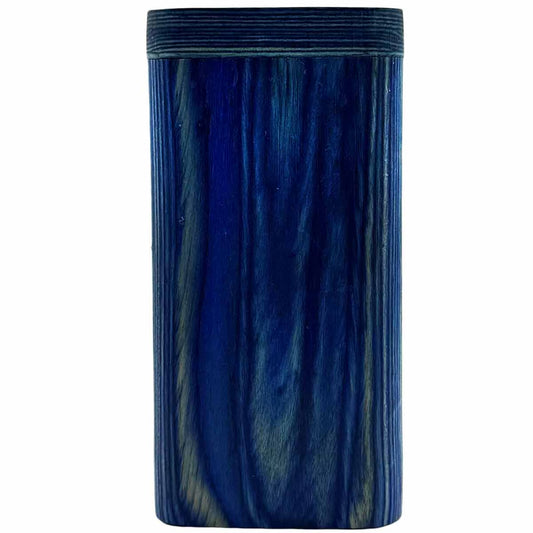 4" Royal Blue Wood Dugout w/ Swivel Lid [TT-201B]