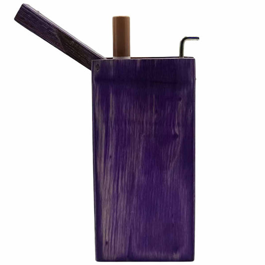 4" Flip-Top Purple Wood Dugout w/ Poker & Magnetic Lid [TT-210P]