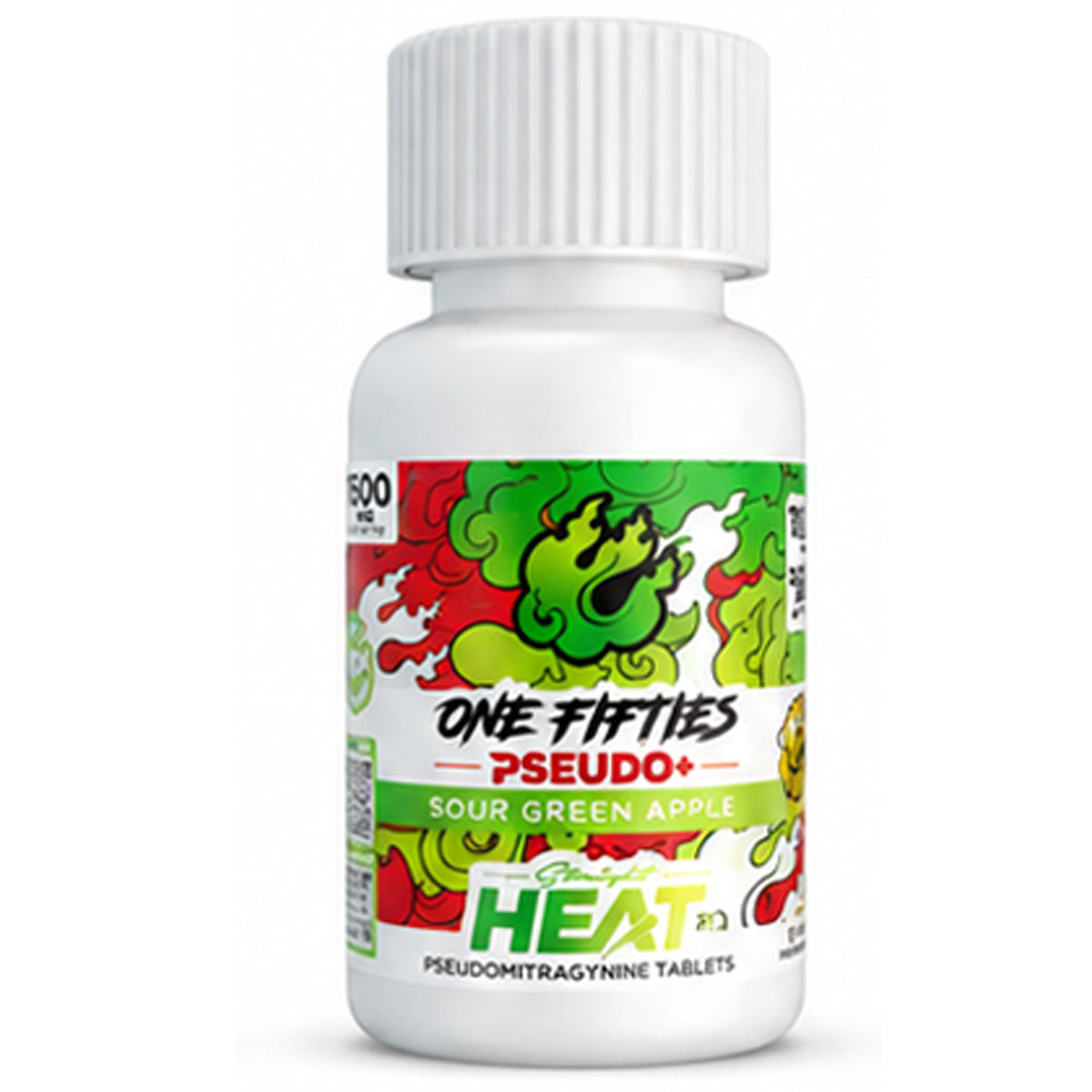 Straight HEAT PSEUDO - 4Ct & NEW 10Ct 150mg Tabs - 5 Flavors [K-H150-P-4C]