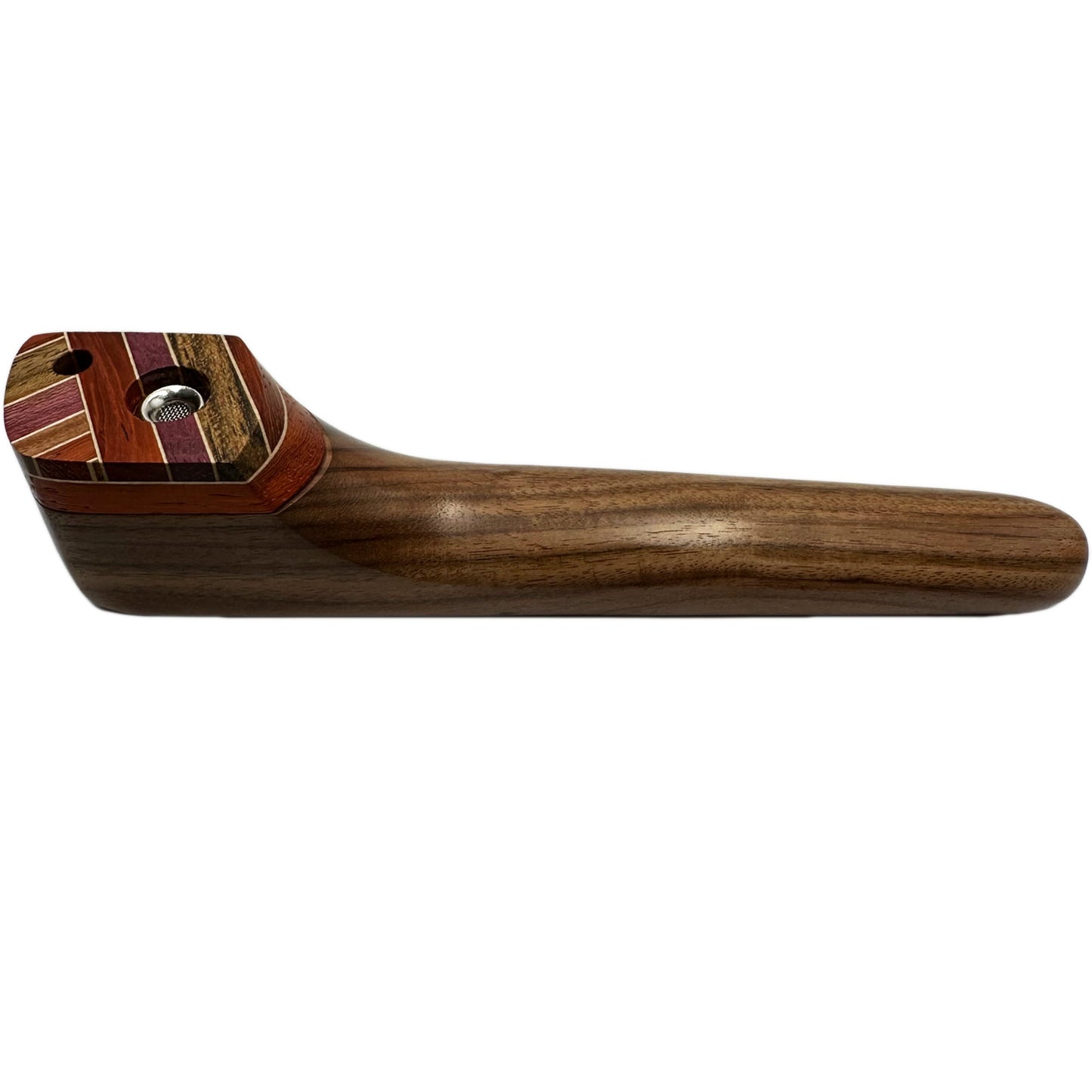 WW American Made 6" Wooden Hand Pipe with Swivel Lid & Smoke-Through Top [HP-W-W-22]