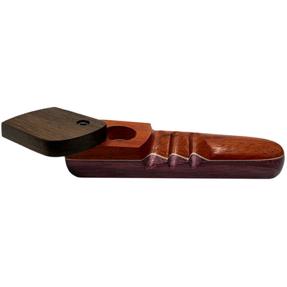 WW American Made 3.75" Wooden Hand Pipe with Swivel Lid [HP-W-W-8]