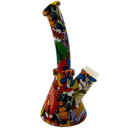 6.5" Silicone Beaker Water Pipe - New Prints! [WP-S-45B]