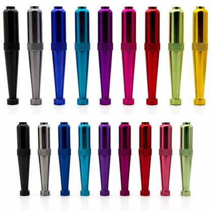 Anodized Aluminum Zeppelin Pipes in 2 Sizes - Assorted Colors [HP-M-ZEP-A]