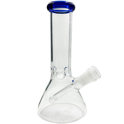 8" Beaker - Top Quality American Made Beaker w/ Imported Accessories- Assorted Colors [WP-G-260]