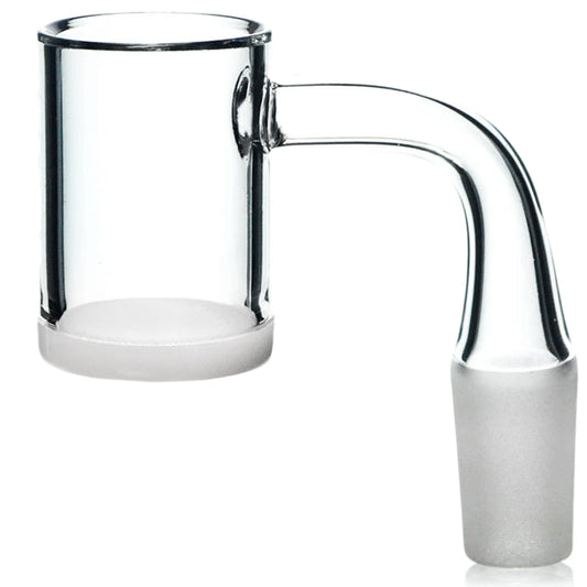 25mm Flat Top Quartz Banger w/ Beveled Edge & 5mm Opaque Base - 9 Joint Sizes & Angles [QB25-BEVO]