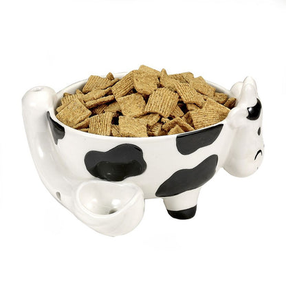 Roast & Toast Ceramic Bowl & Pipe w/ Gift Box - Cow Bowl [BL-C-FC-2]