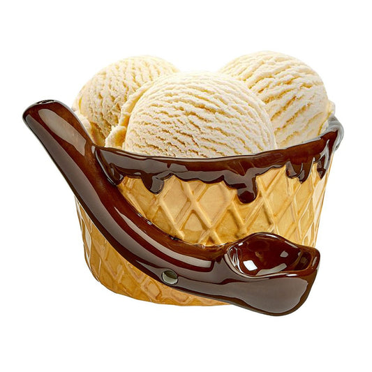 Roast & Toast Ceramic Bowl & Pipe w/ Gift Box - Ice Cream Bowl [BL-C-FC-1]
