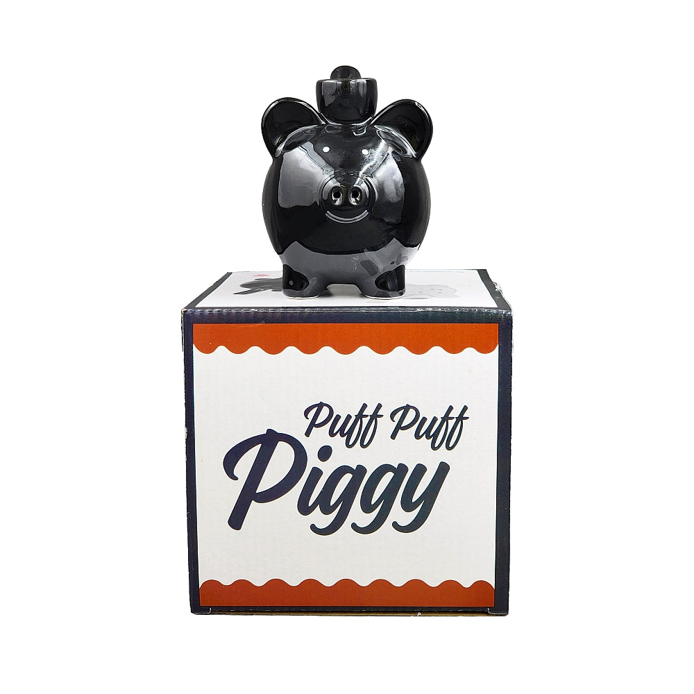 Roast & Toast Ceramic Pipe w/ Gift Box - Black Piggy [HP-C-FC-3]