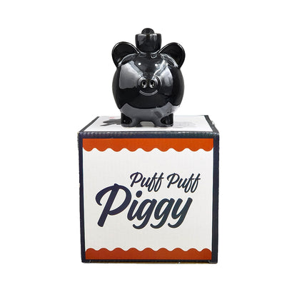 Roast & Toast Ceramic Pipe w/ Gift Box - Black Piggy [HP-C-FC-3]