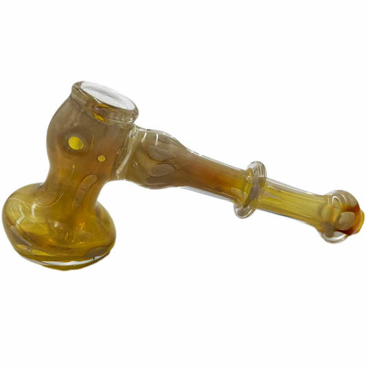 5.5"- 6" Fumed Glass Hammer Bubbler [BUB-G-H4]