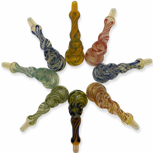 5.5"- 6" Fumed Glass Hammer Bubbler - Assorted Colors [BUB-G-H6]