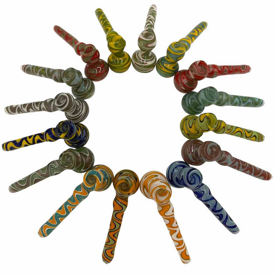 5.5"- 6"  Glass Hammer Bubbler - Assorted Colors [BUB-G-H7]