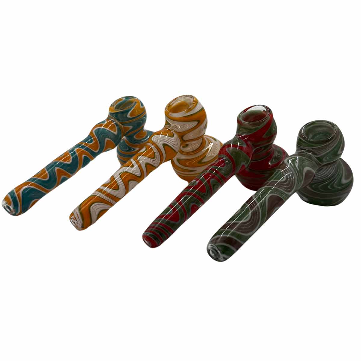 5.5"- 6"  Glass Hammer Bubbler - Assorted Colors [BUB-G-H7]