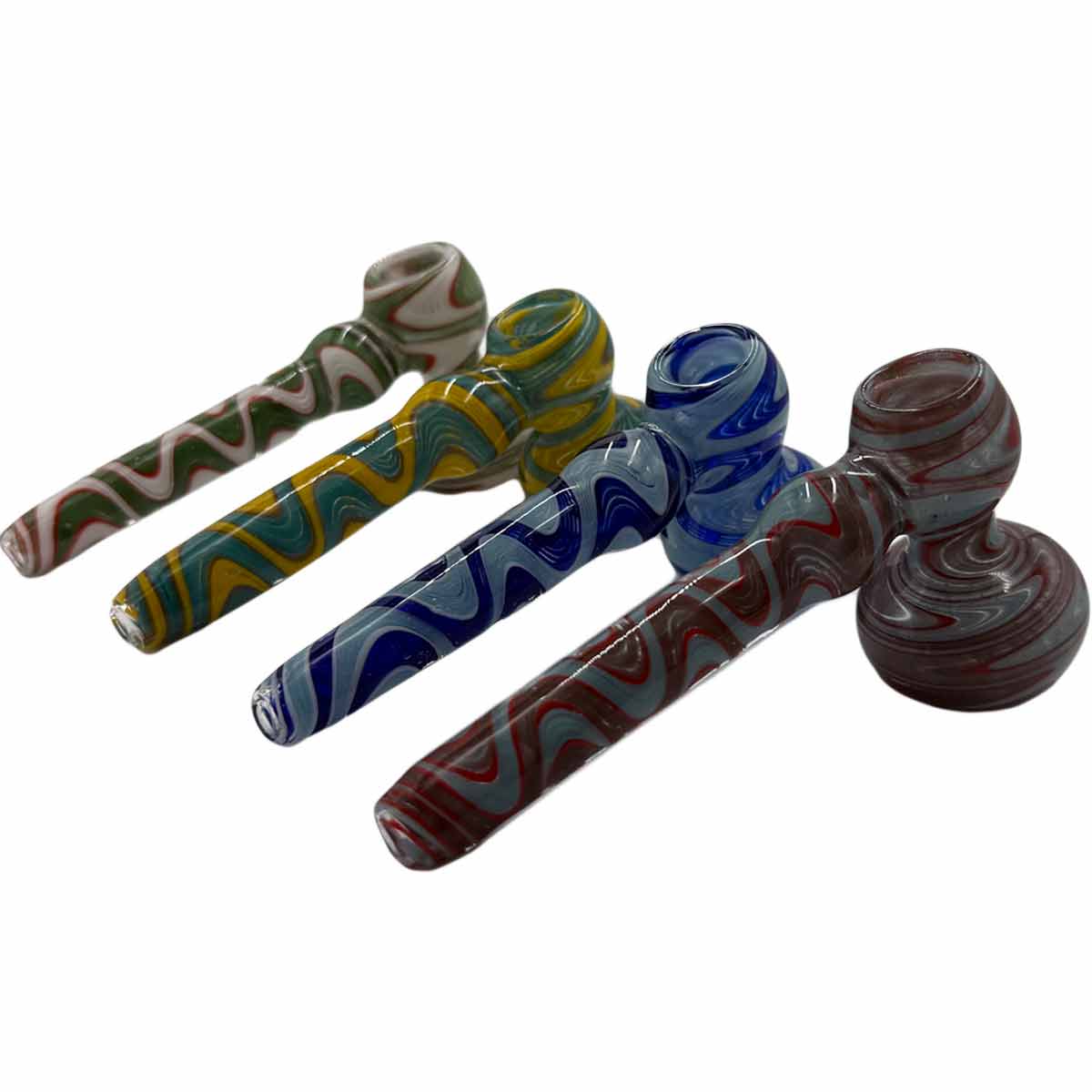 5.5"- 6"  Glass Hammer Bubbler - Assorted Colors [BUB-G-H7]