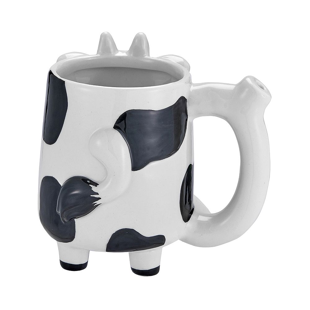 Roast & Toast Ceramic Coffee Mug & Pipe w/ Gift Box - Cow [CM-C-FC-3]
