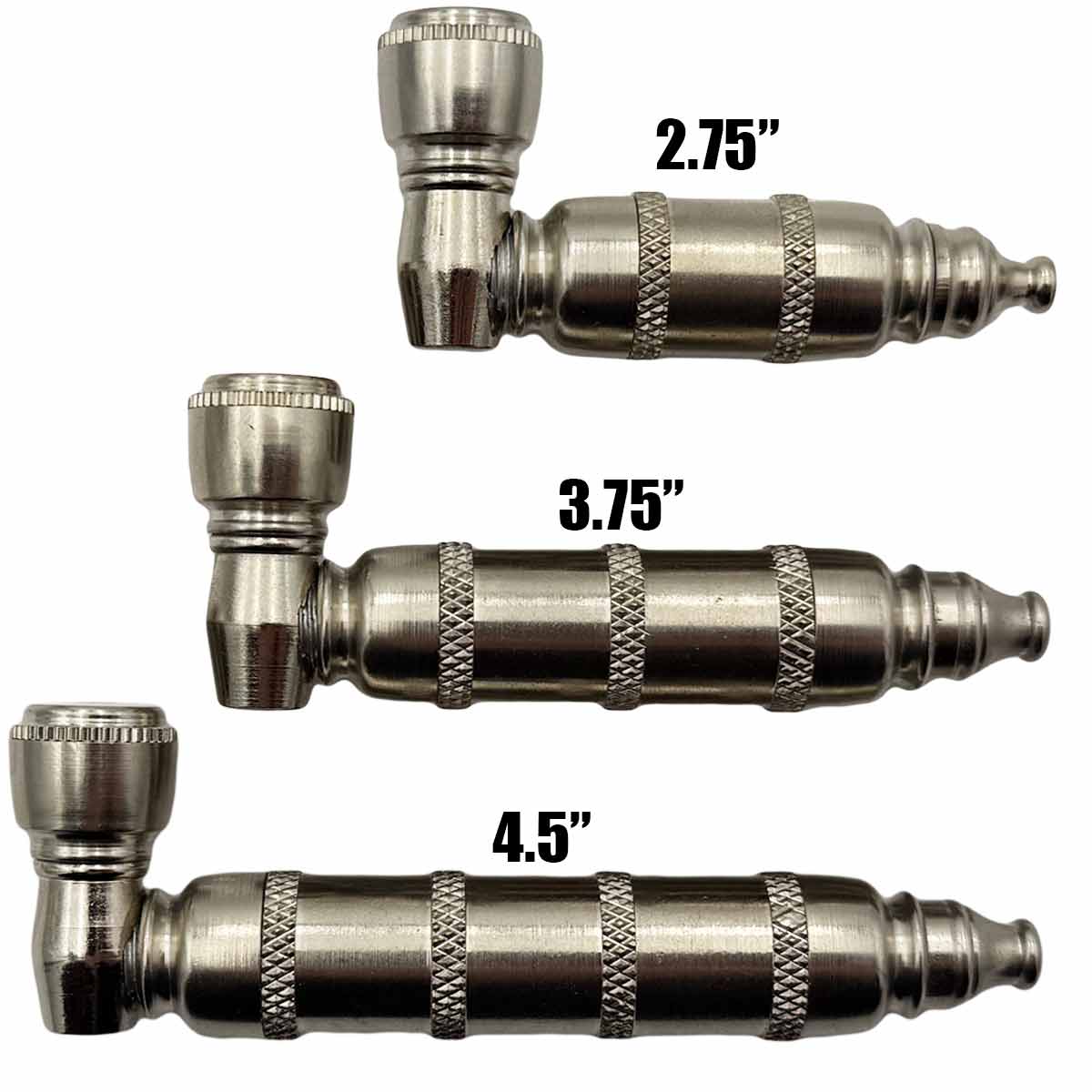 Cheap Import Chamber Style Metal Hand Pipes - [HP-M-CA4006]