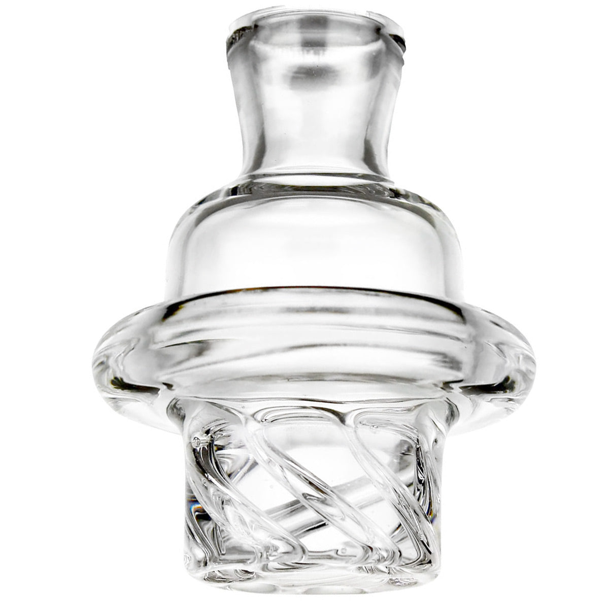 32mm Pure Quartz Premium Cyclone Riptide Spinner Carb Cap - Clear [CC-G-10]