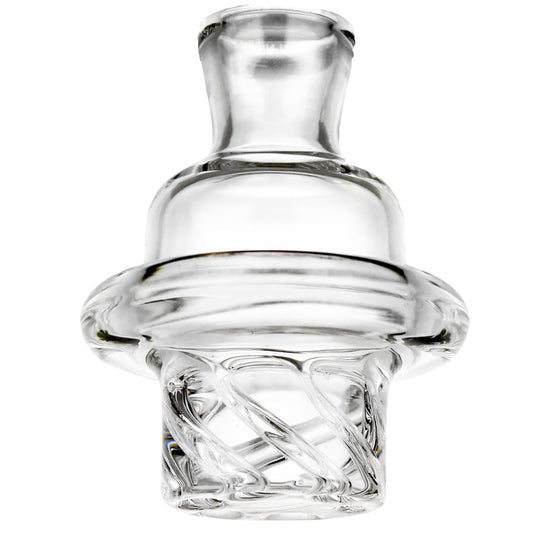 32mm Pure Quartz Premium Cyclone Riptide Spinner Carb Cap - Clear [CC-G-10]