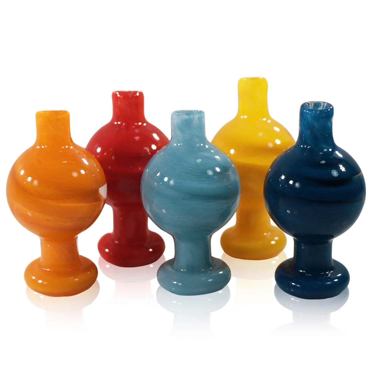 27mm Bubble Style Heavyweight Glass Carb Cap - Assorted Colors [CC-G-47]