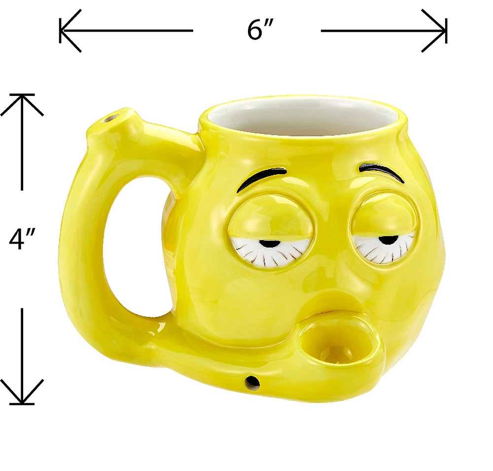 Roast & Toast Ceramic Coffee Mug & Pipe w/ Gift Box - Emoji [CM-C-FC-56]