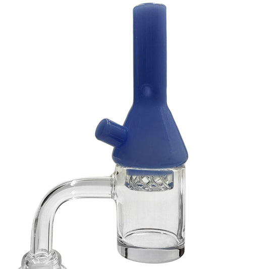 30mm Extra Tall Bong Shaped Cyclone Riptide Turbine Spinner Carb Cap - Assorted Colors [CC-G-69]