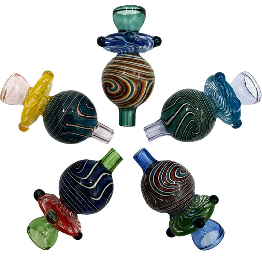 30mm Reversible Bubble/Flat Carb Cap  - Assorted Colors [CC-G-72]