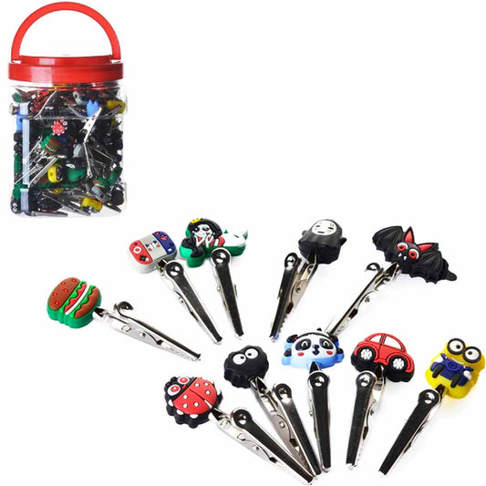 2.5" Metal Roach Clip with Silicone Characters - Assortment #3 [CLIP-4]