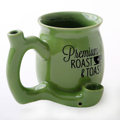 Roast & Toast Ceramic Coffee Mug & Pipe w/ Gift Box - Green Premium Roast [CM-C-FC-11]
