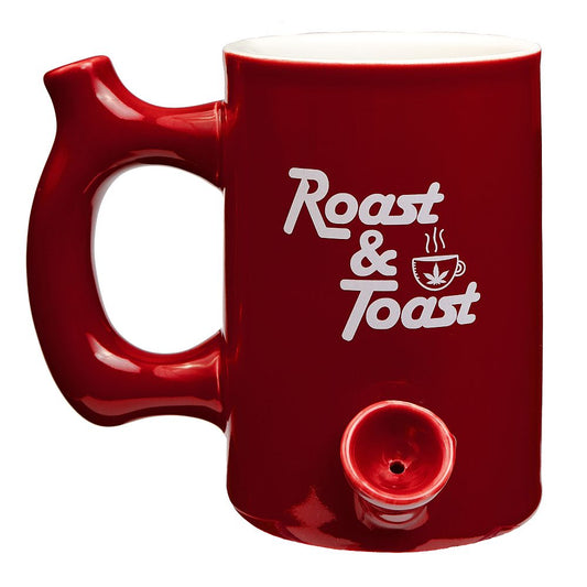 Roast & Toast Ceramic Coffee Mug & Pipe w/ Gift Box - Large Red Premium Roast [CM-C-FC-14]