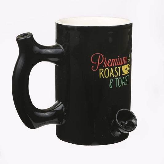 Roast & Toast Ceramic Coffee Mug & Pipe w/ Gift Box - Large Rasta Premium Roast [CM-C-FC-16]