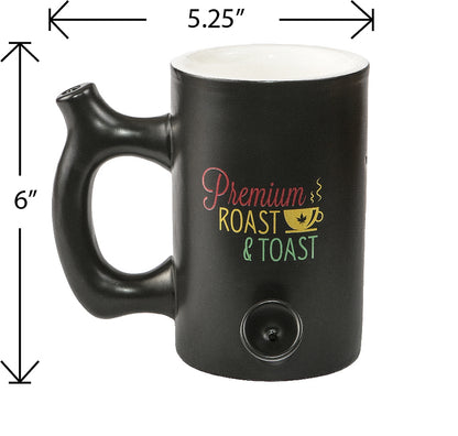 Roast & Toast Ceramic Coffee Mug & Pipe w/ Gift Box - Large Rasta Premium Roast [CM-C-FC-16]