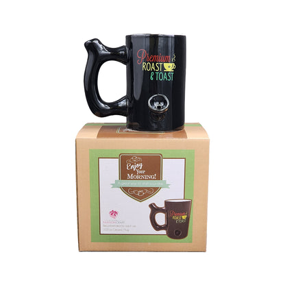 Roast & Toast Ceramic Coffee Mug & Pipe w/ Gift Box - Large Rasta Premium Roast [CM-C-FC-16]