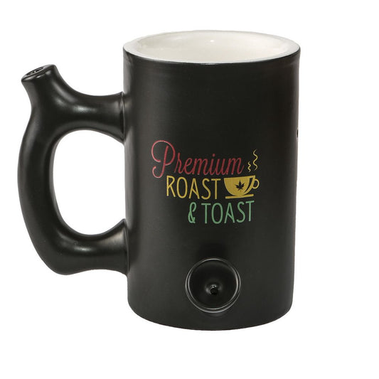 Roast & Toast Ceramic Coffee Mug & Pipe w/ Gift Box - Large Rasta Premium Roast [CM-C-FC-16]