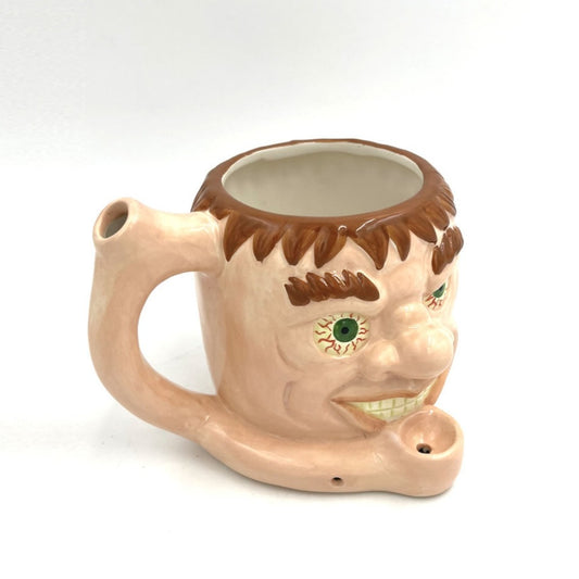 Roast & Toast Ceramic Coffee Mug & Pipe w/ Gift Box - Wacky Willie [CM-C-FC-2]