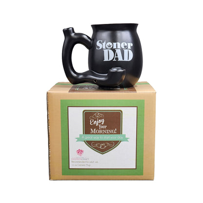 Roast & Toast Ceramic Coffee Mug & Pipe w/ Gift Box - Stoner Dad [CM-C-FC-20]
