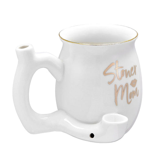 Roast & Toast Ceramic Coffee Mug & Pipe w/ Gift Box - Stoner Mom [CM-C-FC-21]