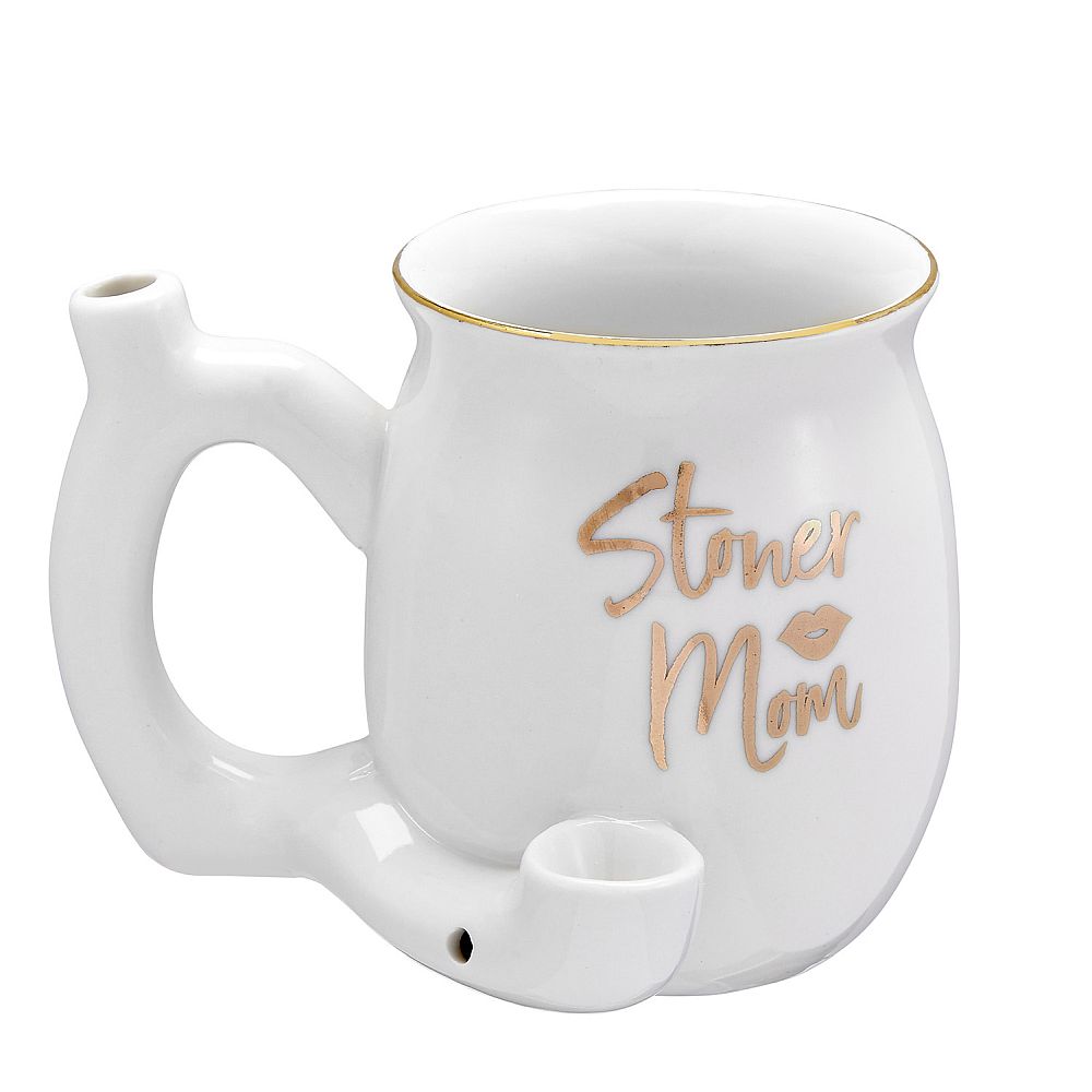 Roast & Toast Ceramic Coffee Mug & Pipe w/ Gift Box - Stoner Mom [CM-C-FC-21]