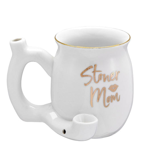 Roast & Toast Ceramic Coffee Mug & Pipe w/ Gift Box - Stoner Mom [CM-C-FC-21]